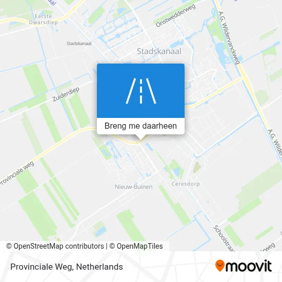 Provinciale Weg kaart