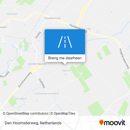 Den Hoornsterweg kaart