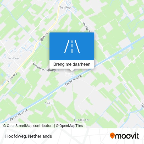 Hoofdweg kaart