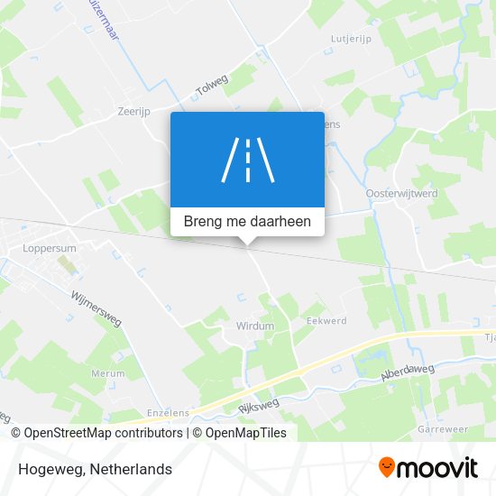 Hogeweg kaart