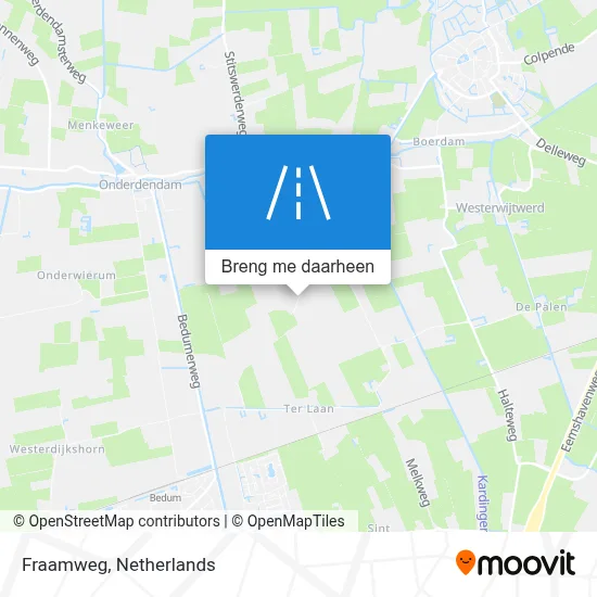 Fraamweg kaart
