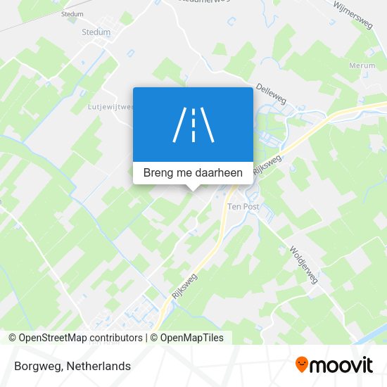 Borgweg kaart