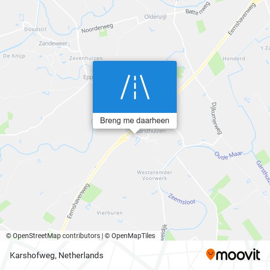 Karshofweg kaart