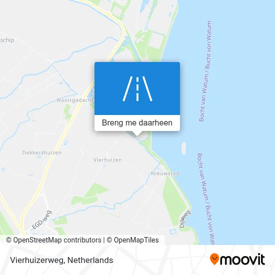 Vierhuizerweg kaart