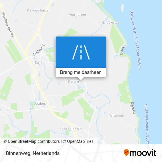 Binnenweg kaart