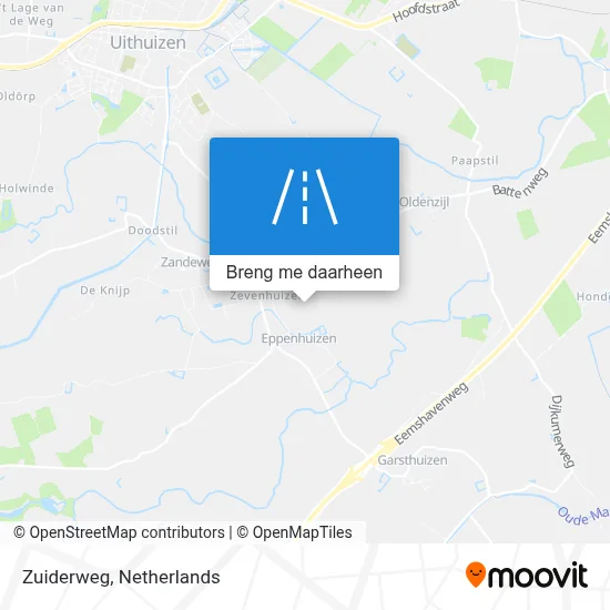 Zuiderweg kaart