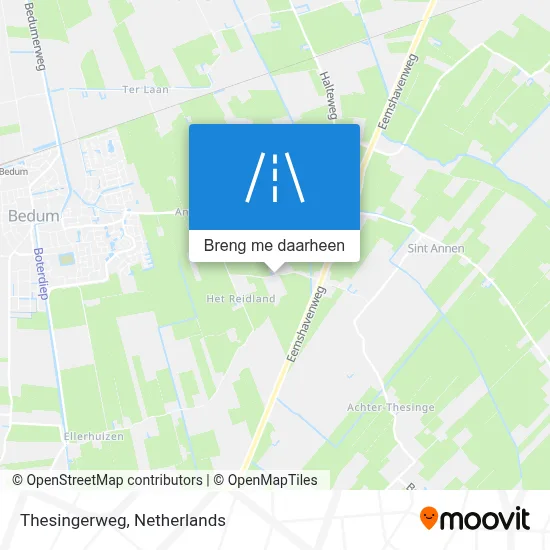 Thesingerweg kaart