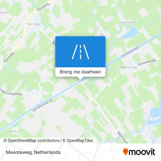 Meenteweg kaart