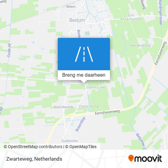 Zwarteweg kaart