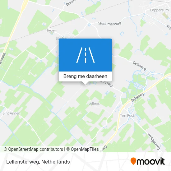 Lellensterweg kaart