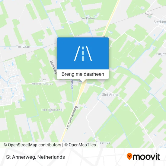 St Annerweg kaart
