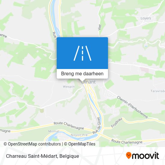 Charreau Saint-Médart kaart