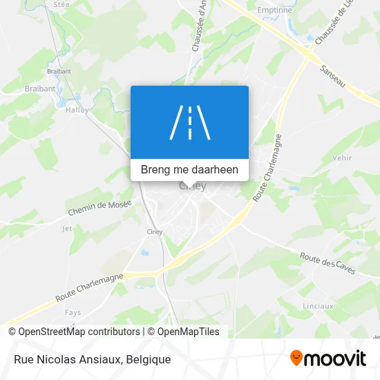 Rue Nicolas Ansiaux kaart