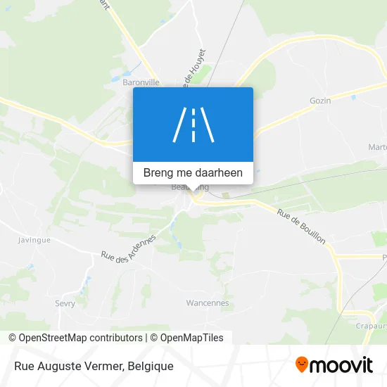 Rue Auguste Vermer kaart