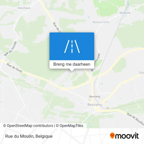 Rue du Moulin kaart