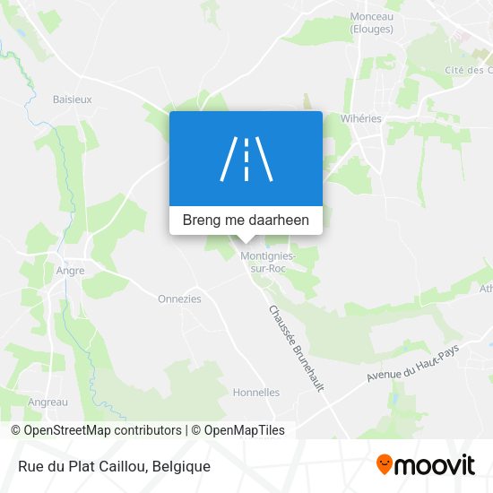 Rue du Plat Caillou kaart