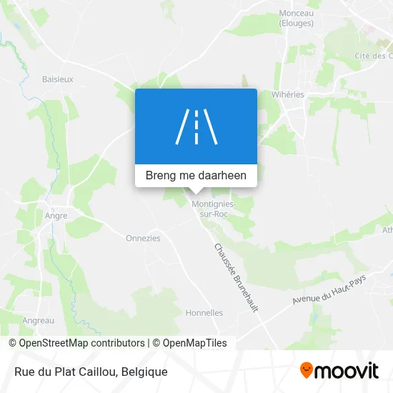 Rue du Plat Caillou kaart