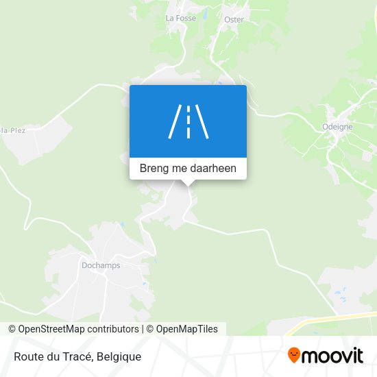 Route du Tracé kaart
