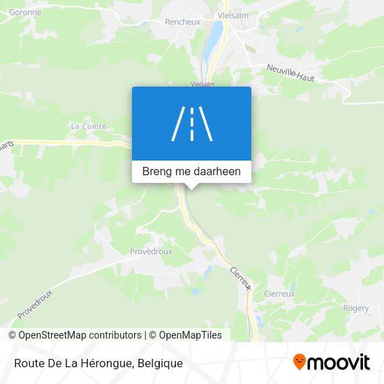 Route De La Hérongue kaart