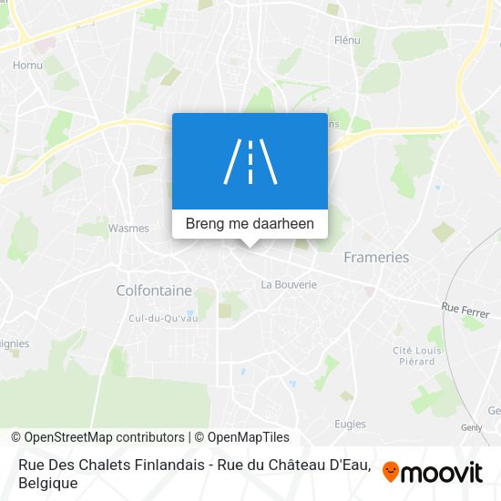 Rue Des Chalets Finlandais - Rue du Château D'Eau kaart