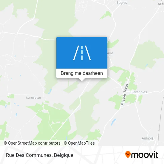 Rue Des Communes kaart