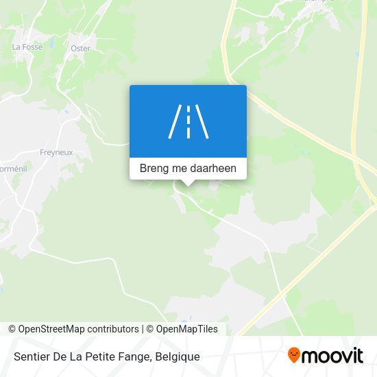 Sentier De La Petite Fange kaart