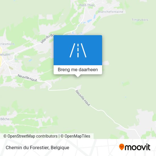 Chemin du Forestier kaart