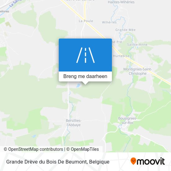 Grande Drève du Bois De Beumont kaart