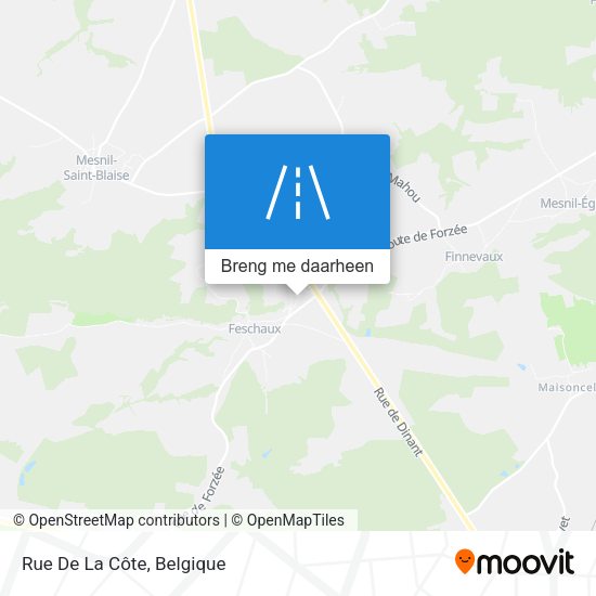 Rue De La Côte kaart