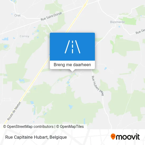 Rue Capitaine Hubart kaart