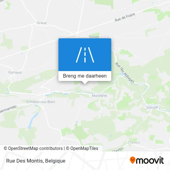 Rue Des Montis kaart