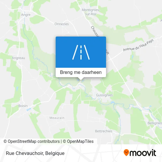 Rue Chevauchoir kaart