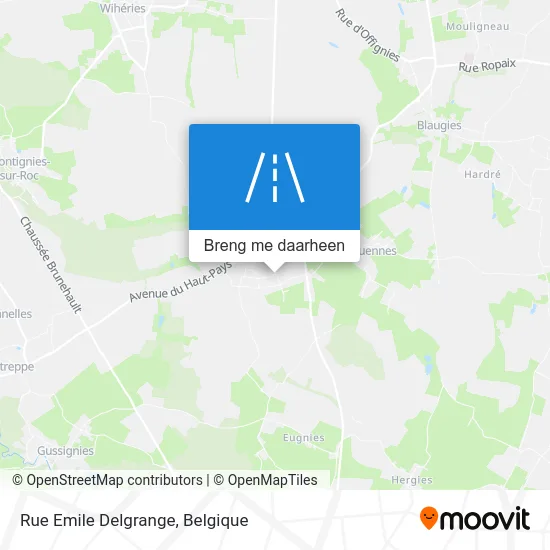 Rue Emile Delgrange kaart