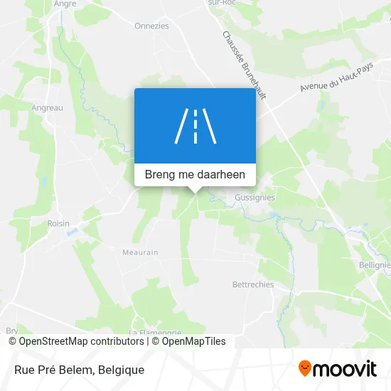 Rue Pré Belem kaart