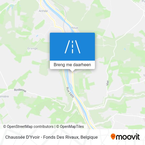 Chaussée D'Yvoir - Fonds Des Rivaux kaart