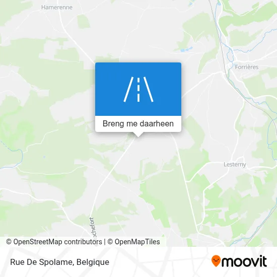 Rue De Spolame kaart