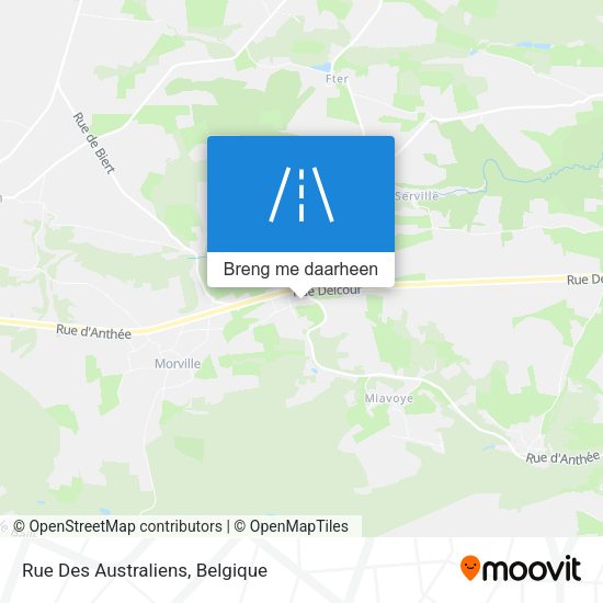 Rue Des Australiens kaart