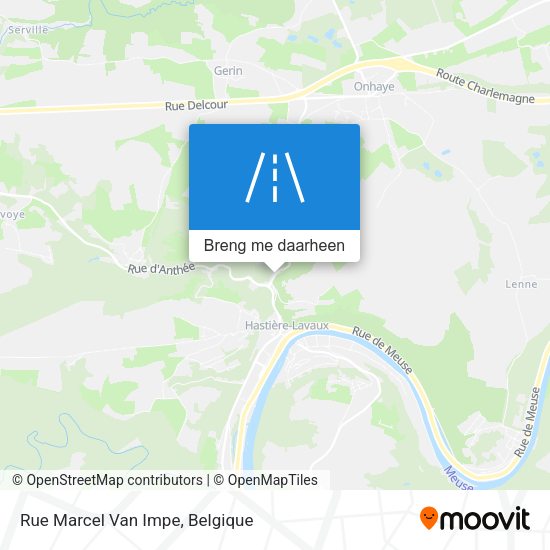 Rue Marcel Van Impe kaart
