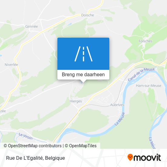 Rue De L'Egalité kaart