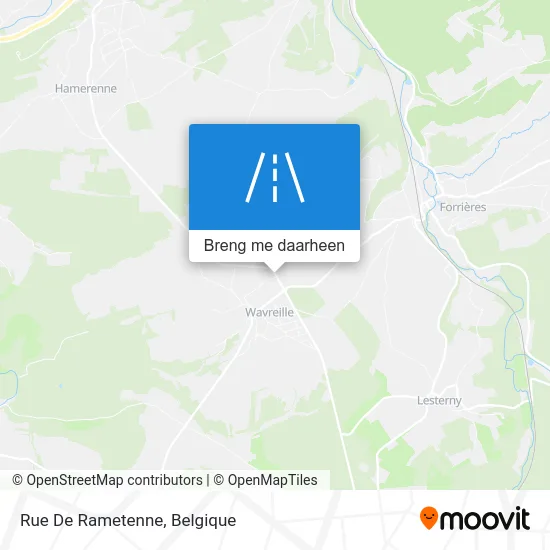 Rue De Rametenne kaart