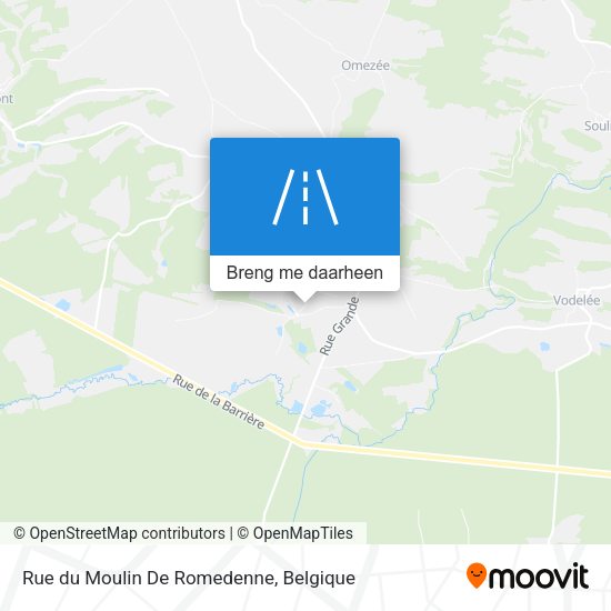 Rue du Moulin De Romedenne kaart