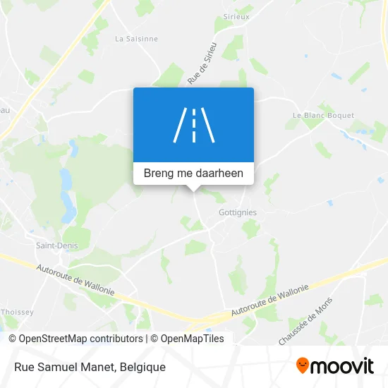 Rue Samuel Manet kaart