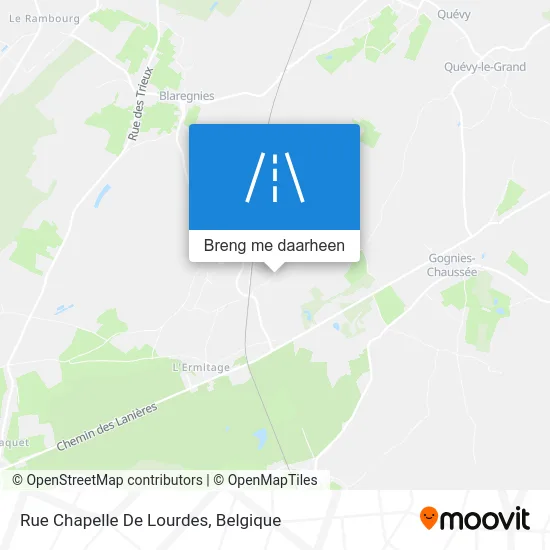 Rue Chapelle De Lourdes kaart