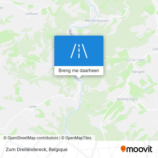 Zum Dreiländereck kaart