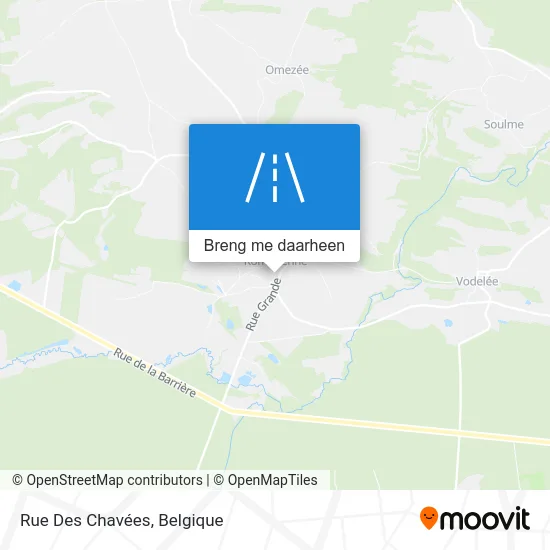 Rue Des Chavées kaart