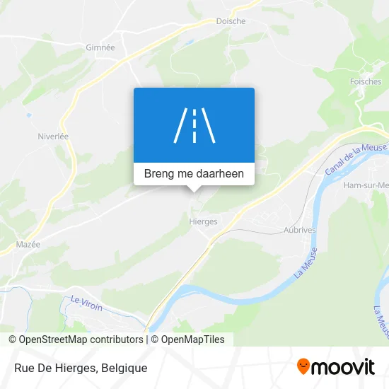 Rue De Hierges kaart