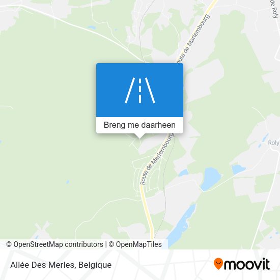 Allée Des Merles kaart