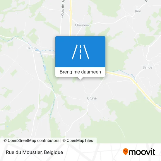 Rue du Moustier kaart