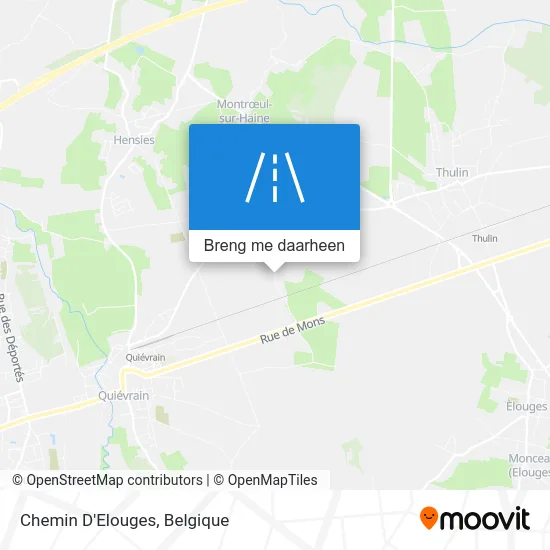 Chemin D'Elouges kaart