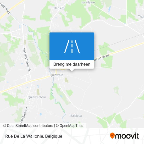 Rue De La Wallonie kaart